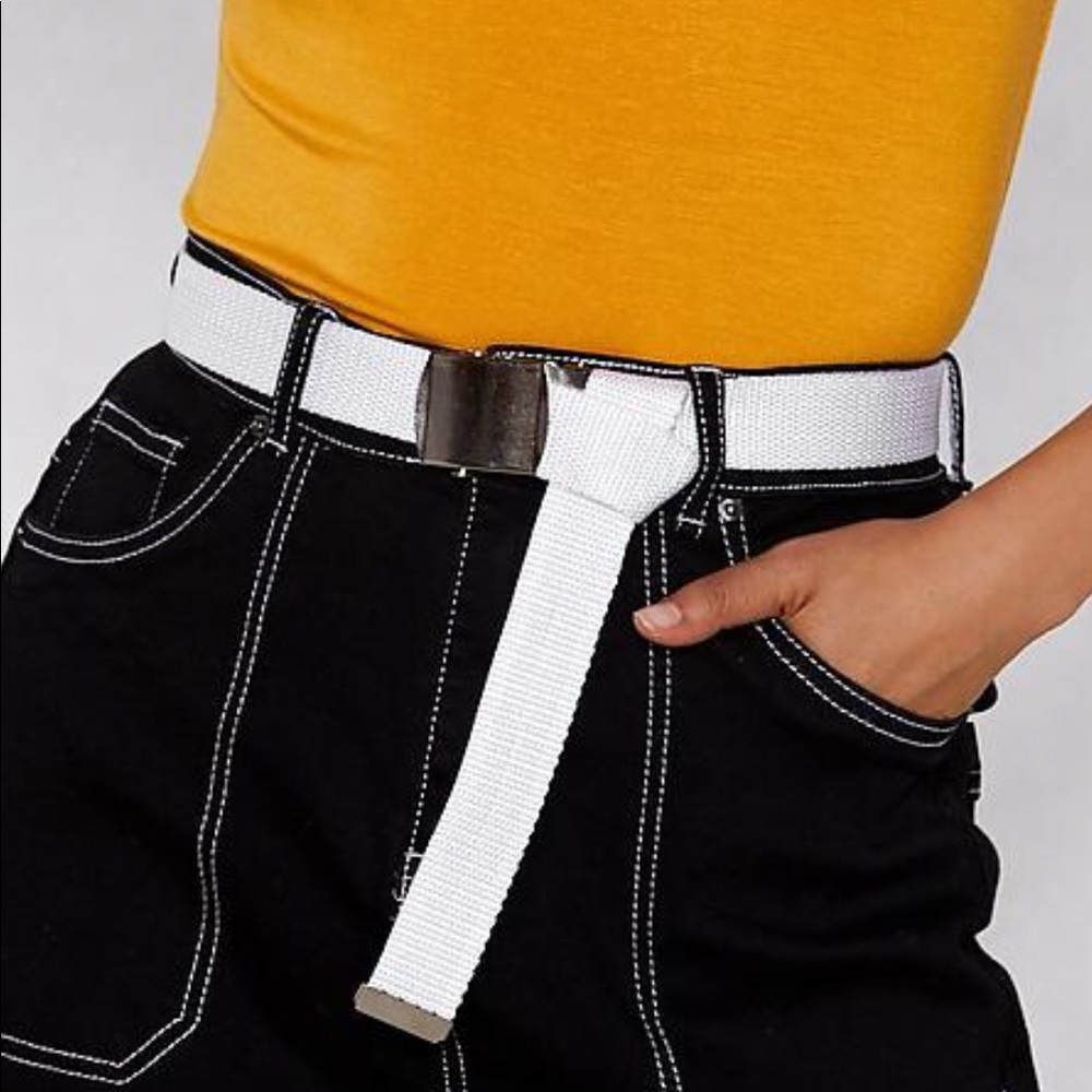 White Pretty Little Thing Belt